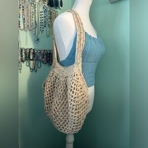 Large Crochet Mesh Market Bag